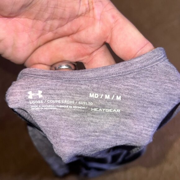 Somerset Community‎ College Under Armor Athletic Grey Loose Fit Top Sz. M (S) - Picture 6 of 6